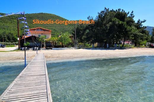 Sikoudis Gorgona Beach Skala Rachoni  Zewnętrze zdjęcie